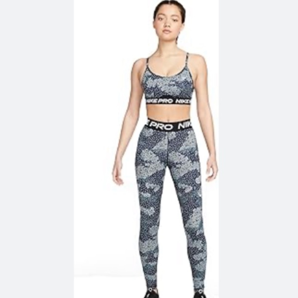 Nike Pro Floral Women's Printed Training Leggings - Picture 1 of 8
